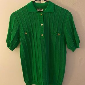 Celine Paris short sleeve sweater vintage